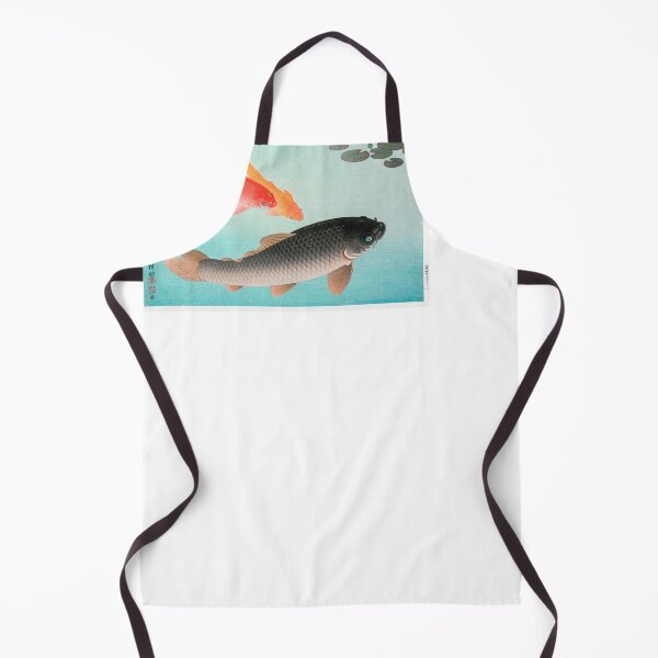Item preview, Common and Golden Carp (1935) by Ohara Koson designed and sold by Oldetimemercan.