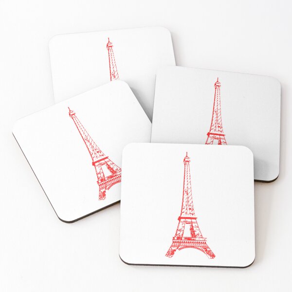 Item preview, Red Eiffel Tower designed and sold by LEOEXPRESS.