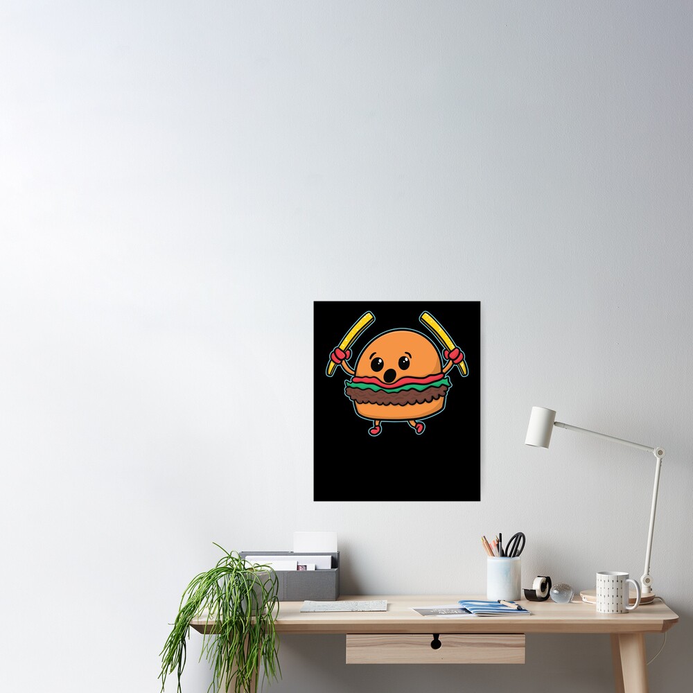 T-shirt enfant avec l'œuvre « lampe à hamburger » de l'artiste agarimoart