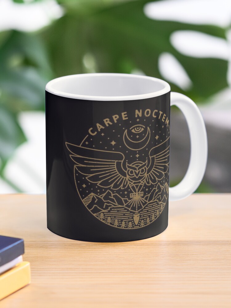 Thumbnail 1 of 6, Coffee Mug, Carpe Noctem designed and sold by rfad.