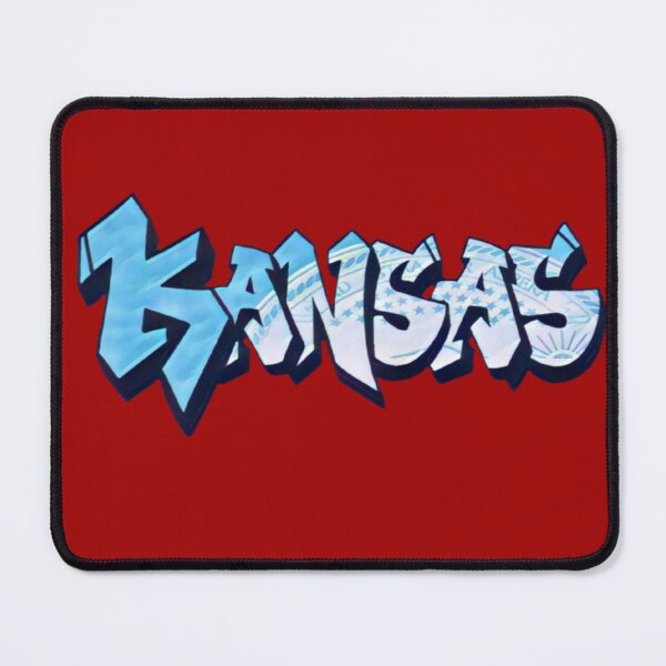 Item preview, Kansas DMV License Plate KS Graffiti - Available on stickers socks mugs and more designed and sold by Dude Stuff.