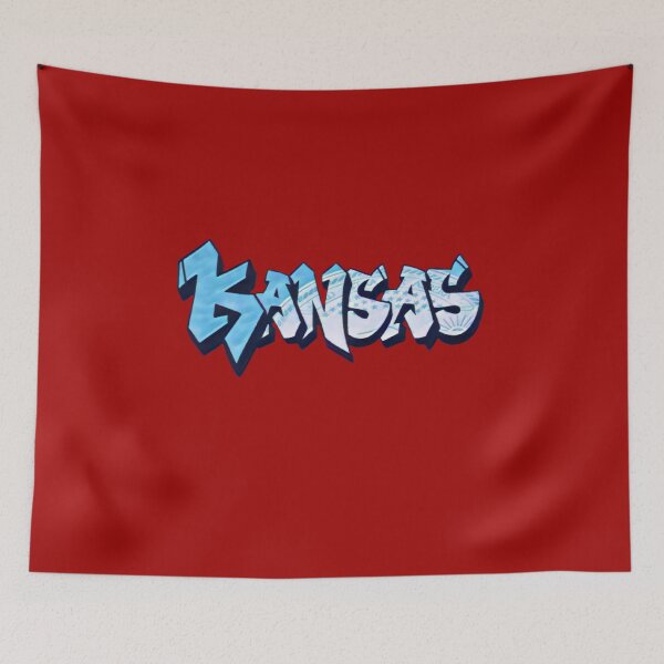 Item preview, Kansas DMV License Plate KS Graffiti - Available on stickers socks mugs and more designed and sold by Dude  Stuff.