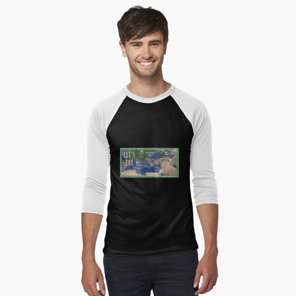 Item preview, Baseball ¾ Sleeve T-Shirt designed and sold by hucjlp.