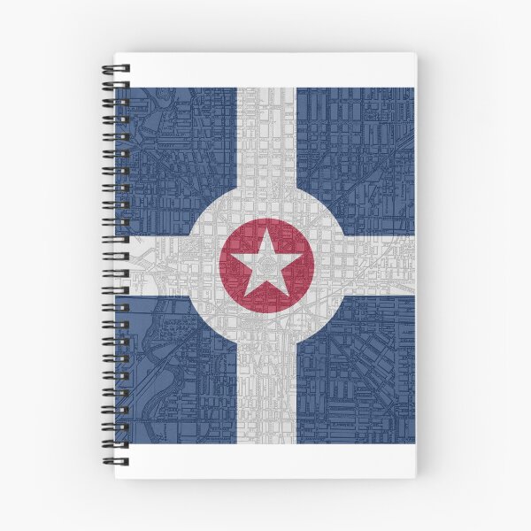 Artikelvorschau, Indianapolis City Flagge / Karte entworfen und verkauft von TedDansonFool.