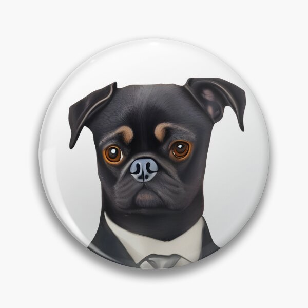 Item preview, Sir Pug, Cute watercolor pug dog in a suit, pug-life, pug art, black pug portrait designed and sold by Artsareus.
