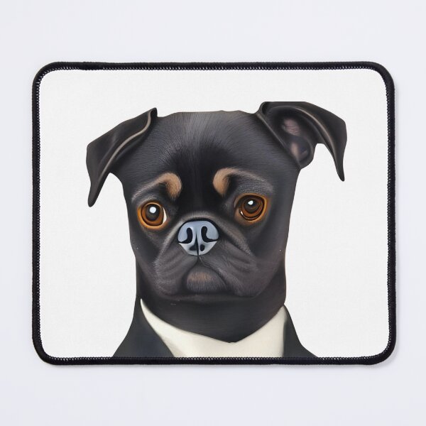 Item preview, Sir Pug, Cute watercolor pug dog in a suit, pug-life, pug art, black pug portrait designed and sold by Artsareus.