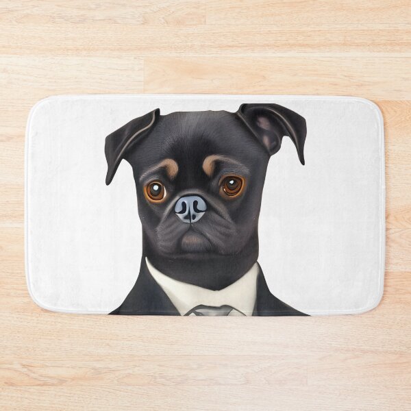Item preview, Sir Pug, Cute watercolor pug dog in a suit, pug-life, pug art, black pug portrait designed and sold by Artsareus.