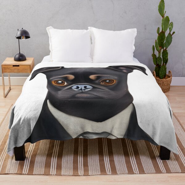 Item preview, Sir Pug, Cute watercolor pug dog in a suit, pug-life, pug art, black pug portrait designed and sold by Artsareus.