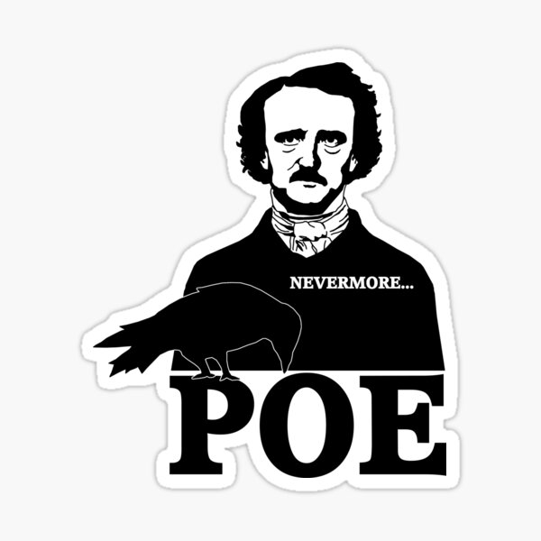 Poe Nevermore Sticker