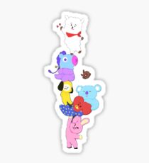 bt21 characters stickers redbubble