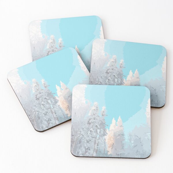 Item preview, Vintage Landscape Art- Snowy Landscape Art- Snowy Landscape Illustration designed and sold by typoinspired.