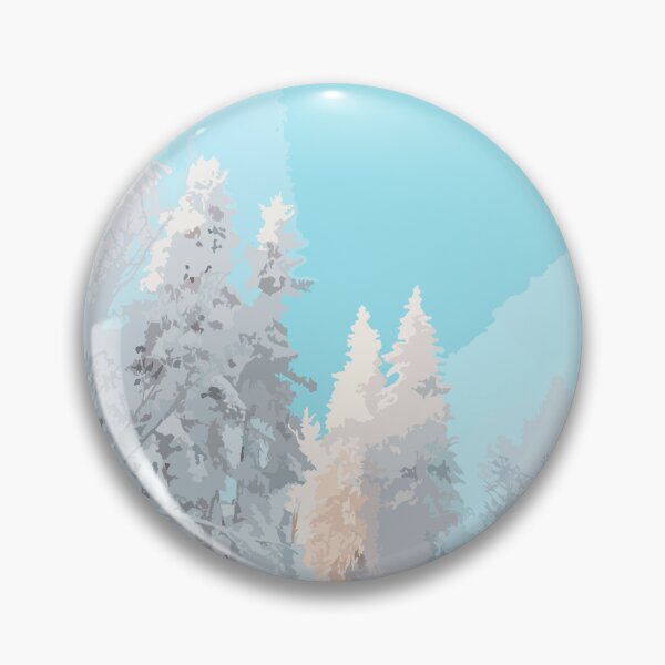 Item preview, Vintage Landscape Art- Snowy Landscape Art- Snowy Landscape Illustration designed and sold by typoinspired.