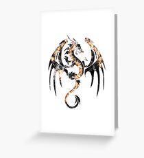 Wings of smoke and flame Greeting Card