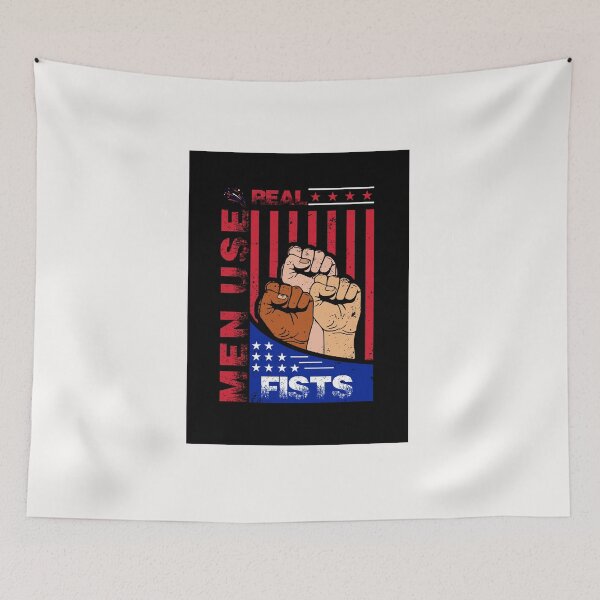 Item preview, Real Men Use Fists designed and sold by exponentialart.