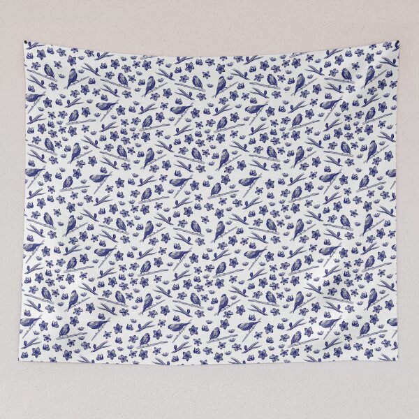 Item preview, Blue finches designed and sold by Kathryn  Grace.