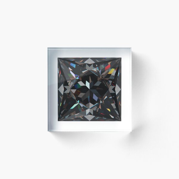 Item preview, Diamante negro talla princesa cuadrado designed and sold by Cbusch.