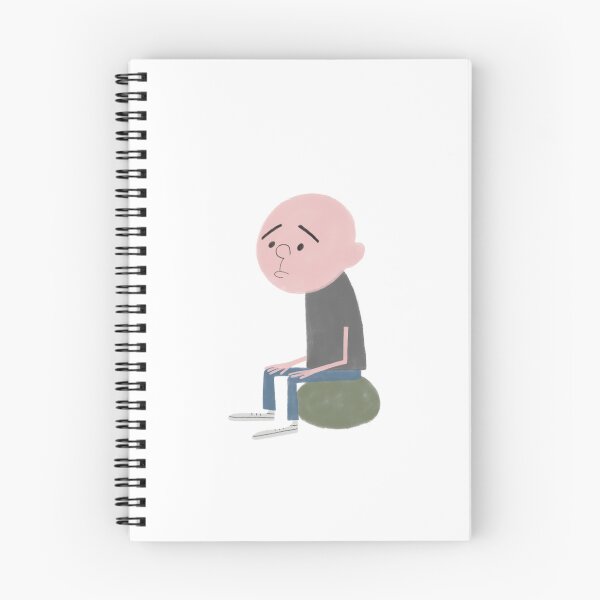 Item preview, Karl Pinkington Cartoon Painting Sat on Rock designed and sold by Passion-Fruits.