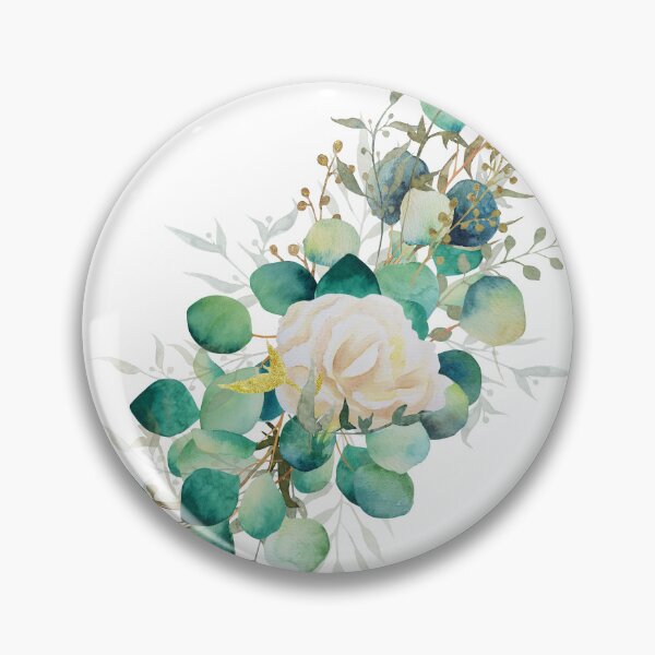 Item preview, Arrangement of eucalyptus and eustoma branches watercolor leaves designed and sold by Createssy.