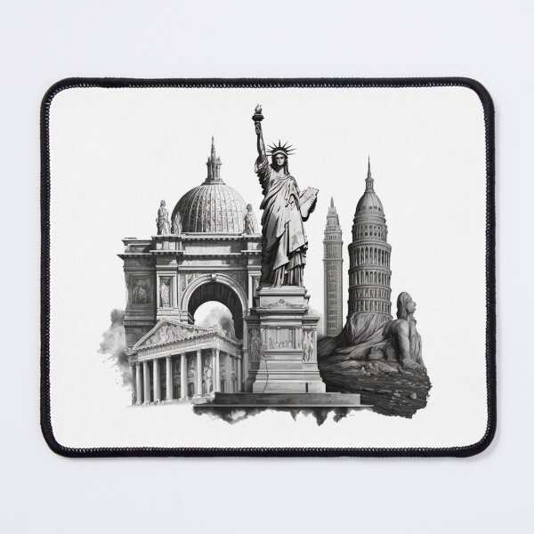 Item preview, Black and white city designed and sold by olahdan.