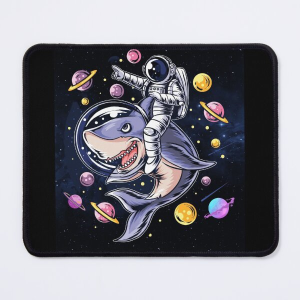 Item preview, Astronaut riding a Shark space designed and sold by Smile Shop ⭐⭐⭐⭐⭐.