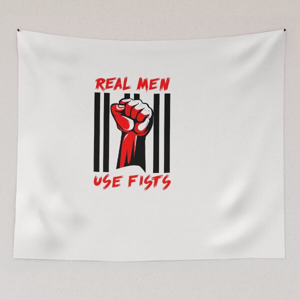 Item preview,  Real Men Use Fists designed and sold by exponentialart.