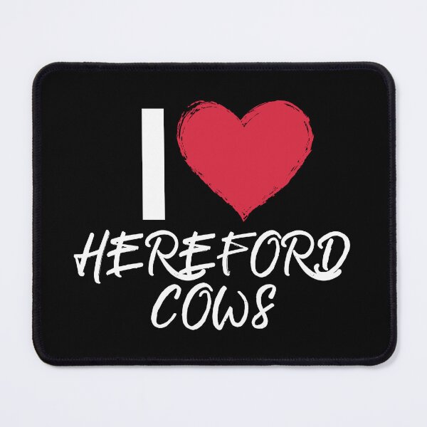 Item preview, Black version of I love Hereford Cows designed and sold by FarmsteadAcers.