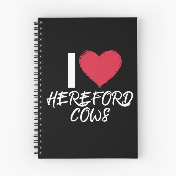 Item preview, Black version of  I love Hereford Cows designed and sold by FarmsteadAcers.