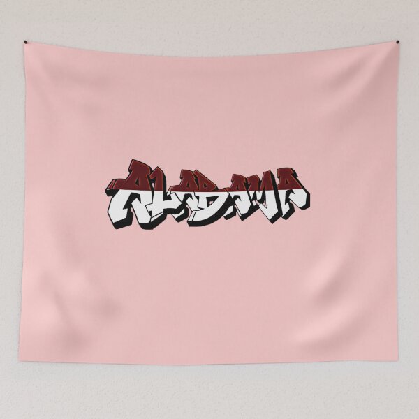 Item preview, Alabama Art District DMV License Plate Graffiti - Pink - Available on stickers socks mugs and more designed and sold by Dude  Stuff.