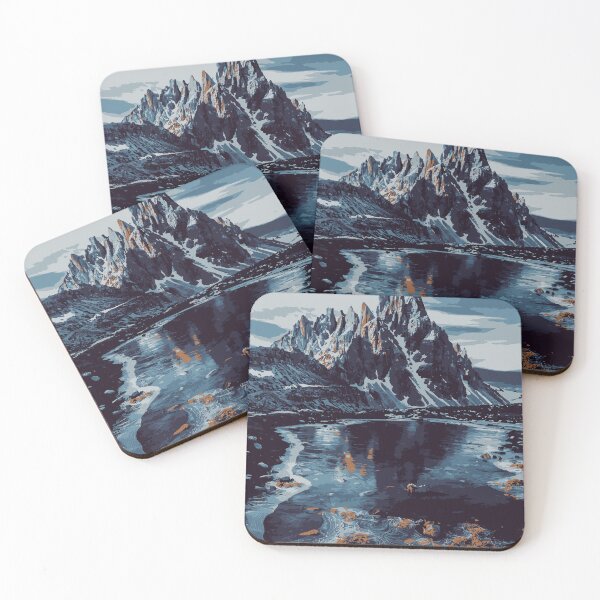 Item preview, Abstract Illustration:- Abstract Landscape Illustration of Mountain Scenery designed and sold by typoinspired.
