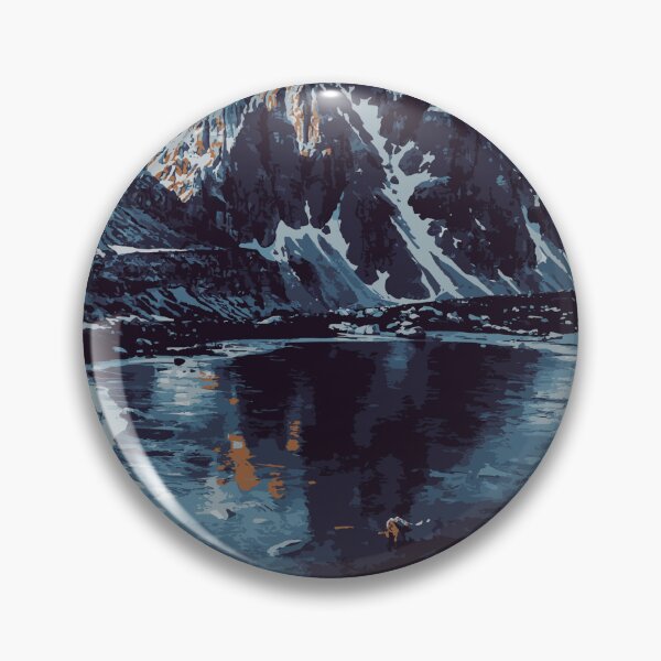 Item preview, Ilustración abstracta: - Ilustración de paisaje abstracto de paisaje de montaña designed and sold by typoinspired.