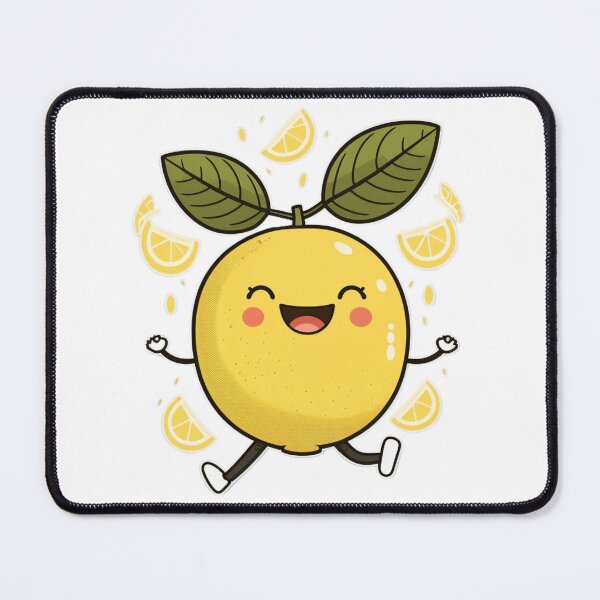 Item preview, Cute Kawaii Lemon Smiling and Running designed and sold by Blaknbloo.