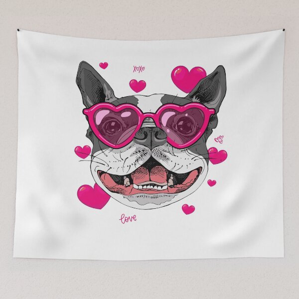 Item preview, Boston Terrier Valentines Day For Girl Women Bostie Mom designed and sold by iliasjeff.