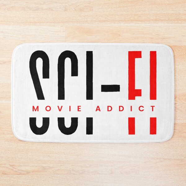 Item preview,  Sci-fi movies addict red & black typography design designed and sold by DigitalMagShop.