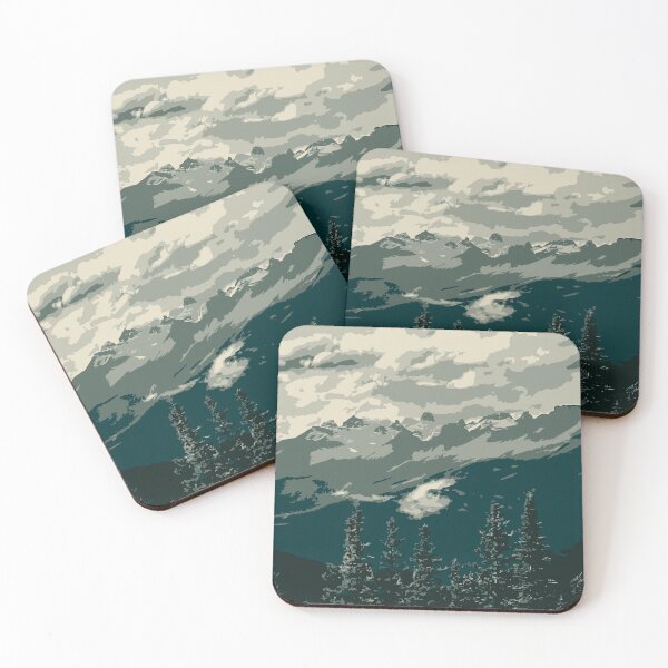 Item preview, Abstract Illustration:- Abstract Landscape Illustration of Mountain Scenery designed and sold by typoinspired.