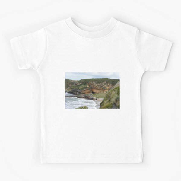 First Glimpse of Clashach Cove, Moray Kids T-Shirt