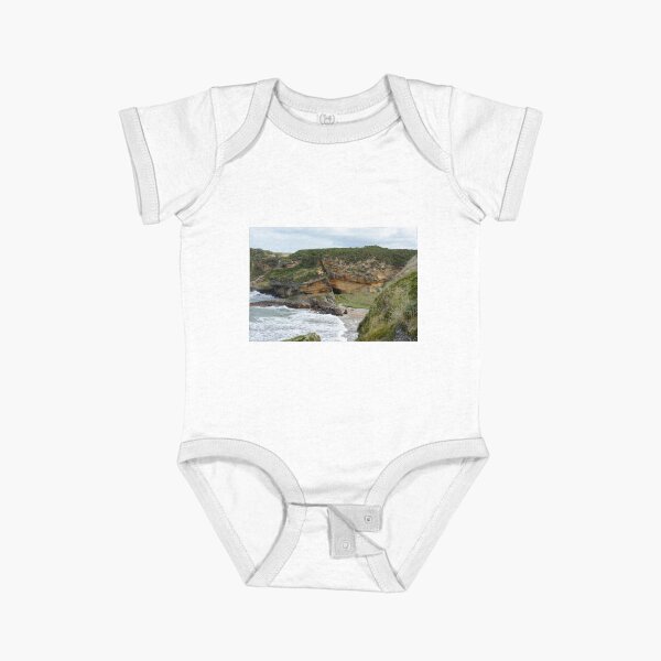 First Glimpse of Clashach Cove, Moray Short Sleeve Baby One-Piece