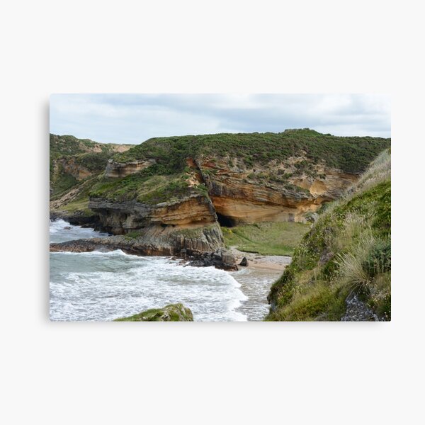 First Glimpse of Clashach Cove, Moray Canvas Print
