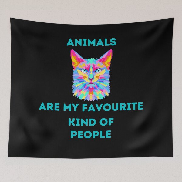 Item preview, Animal Animals are my favourite kind of people, Cat designed and sold by schizarty.