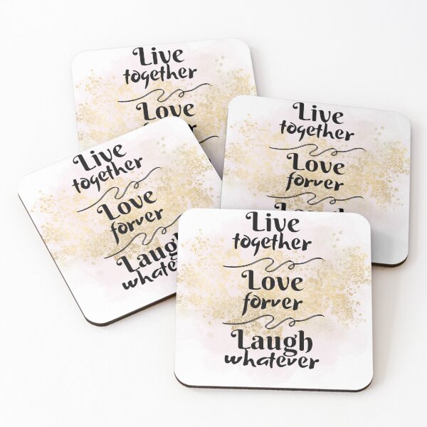 Item preview, love forever - live together - laugh whatever designed and sold by Chouchi-chouchi.