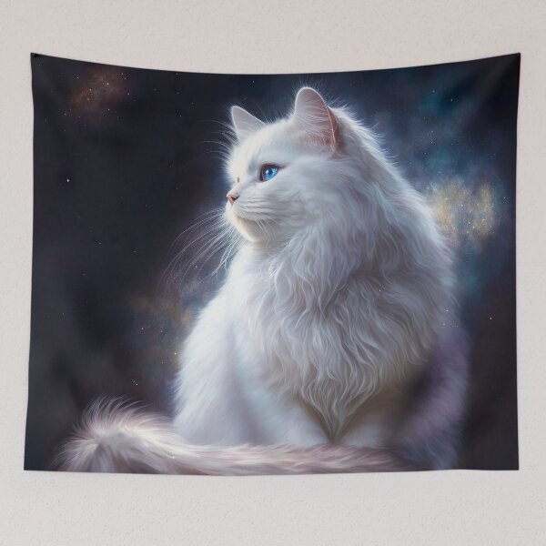 Item preview, Galaxy Angora Cat designed and sold by ChillaStudio.