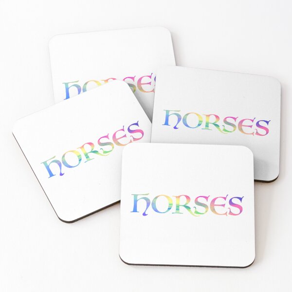 Artikelvorschau, Pferde mit Regenbogenhintergrund entworfen und verkauft von Horse-Aholic.