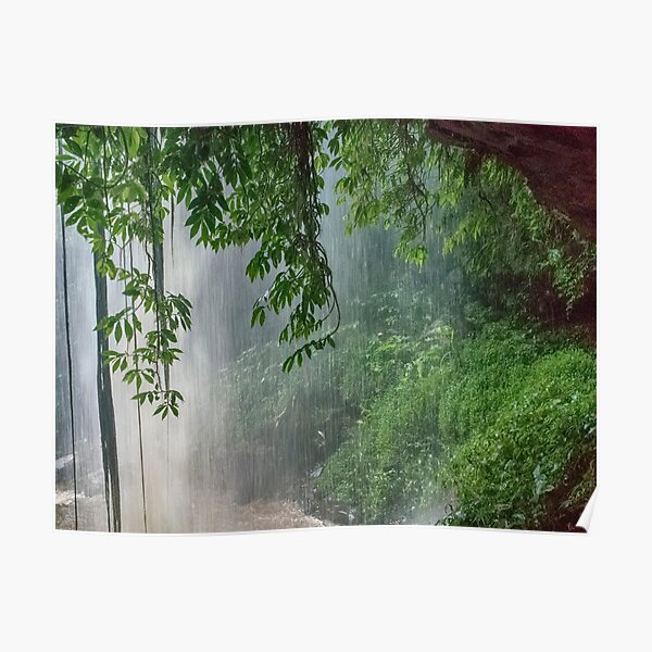 Behind the water curtain Poster