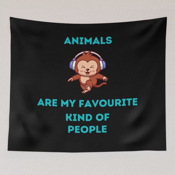 Item preview, Animal Animals are my favourite kind of people, Monkey designed and sold by schizarty.