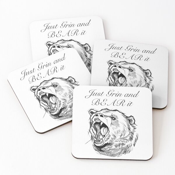 Item preview, Grin & bear it designed and sold by TheRebel420.