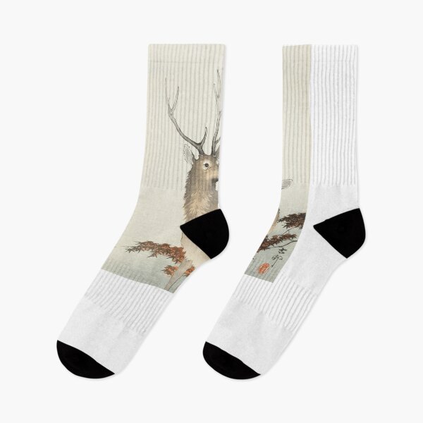 Item preview, Deer (1900 - 1930) by Ohara Koson designed and sold by Oldetimemercan.