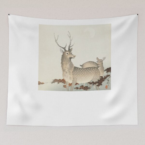 Item preview, Deer (1900 - 1930) by Ohara Koson designed and sold by Oldetimemercan.