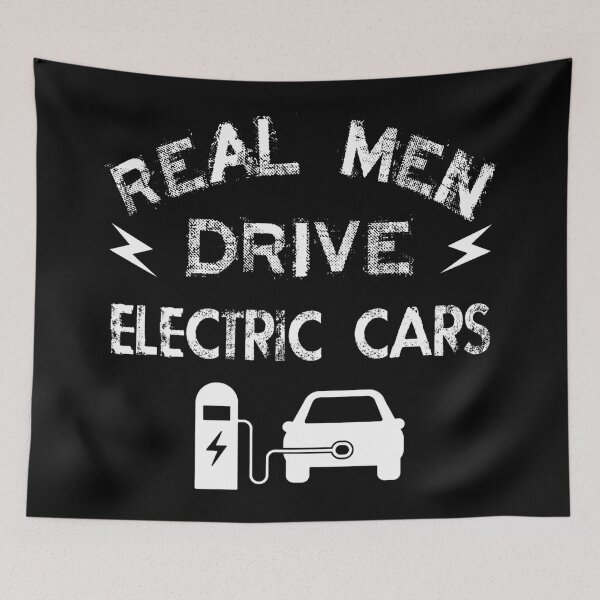 Item preview, Real men drive electric cars designed and sold by SidTastic .
