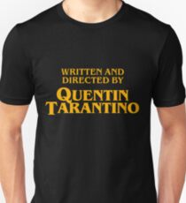 Camiseta unisex Escrito y dirigido por la camisa quentin tarantino