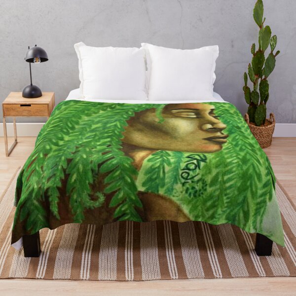 Artikelvorschau, Göttin Artemis Farn Haaraquarell entworfen und verkauft von Skadi-Designs.