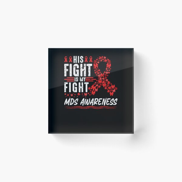 Item preview, Myelodysplastic Syndrome MDS Awareness Red Ribbon Support designed and sold by Sinful Charm.
